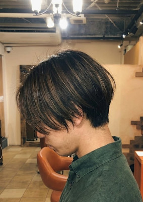 スマートな毛流れと清潔感のメンズマッシュ【425スタイル】