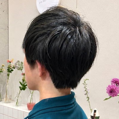刈り上げなしショート