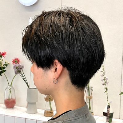 束感マッシュショート