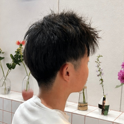 ツーブロ刈り上げメンズショート