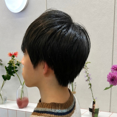 刈り上げ無しメンズショート