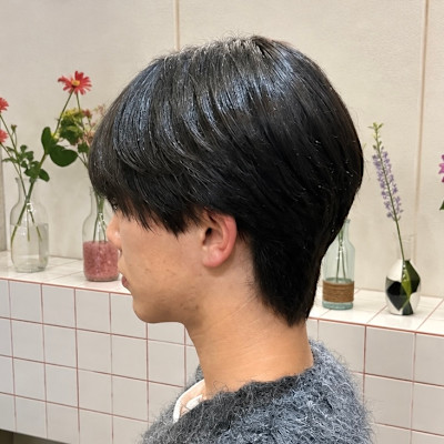 メンズハンサムショート黒髪