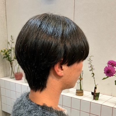 メンズ黒髪ハンサムショート20代30代