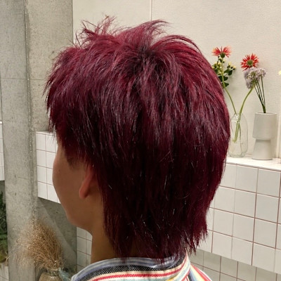 レッドカラーナチュラルヘア