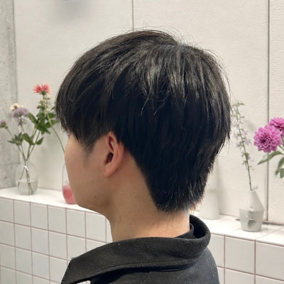 メンズナチュラルショートマッシュ