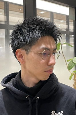 ツーブロックショートスタイル　所沢理容室