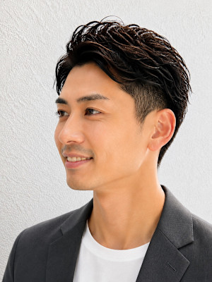 ビジネスにも◎爽やか大人メンズニュアンスパーマ