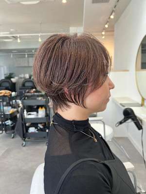 ◇大人可愛い40代50代60代ショートボブショート白髪ぼかし