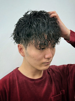 縦落ちスパイラルパーマ