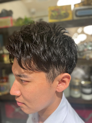 ビジネスショート×ふんわりパーマ