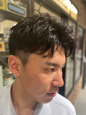 ビジネスショート×ふんわりパーマ