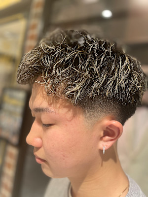 ショートフェードスタイル×メッシュ