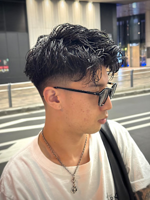 ソフトツイスト×スキンフェード×梅田