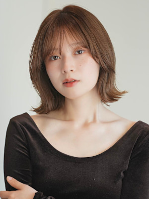 ぱつっとボブ・ショート/前髪あり/絶壁解消/20代/30代/