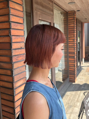 オン眉×ミニボブ