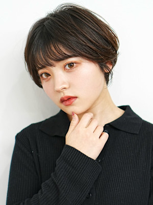前下がりショート・ボブ/絶壁解消/前髪あり/40代/30代