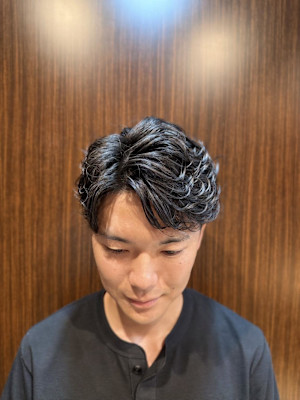 毛流れパーマ