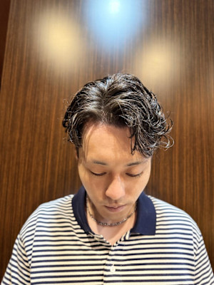 毛流れパーマ