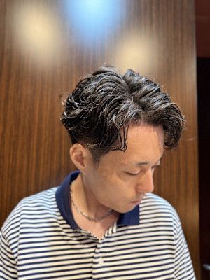 毛流れパーマ