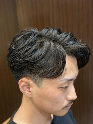 毛流れパーマ