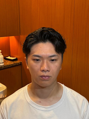 毛流れパーマ
