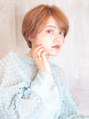 前下がりショート・ボブ/絶壁解消/前髪あり/40代/30代