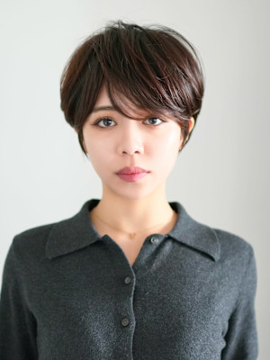 前下がりショート・ボブ/絶壁解消/前髪あり/40代/30代