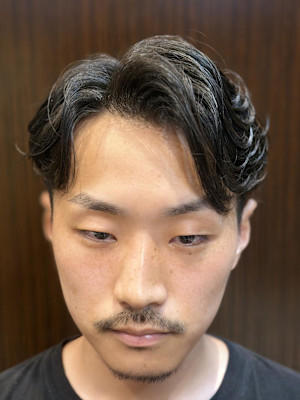毛流れパーマ