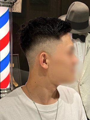 アイロンパーマ×フェード