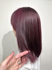 ピンクハイライトカラー