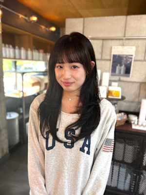 レイヤースタイル×オリーブブラウン
