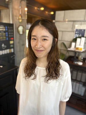 ロング×パーマ