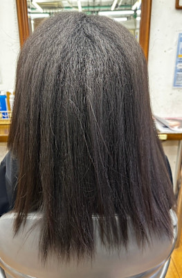 縮毛矯正ビフォーアフター