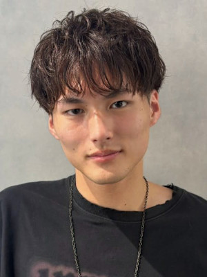 メンズパーマ ツーブロック 刈り上げ ナチュラルパーマ