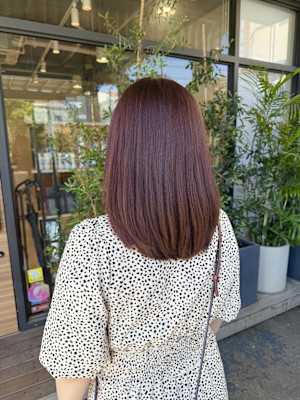 ブリーチなしで楽しむ艶ピンクバイオレット
