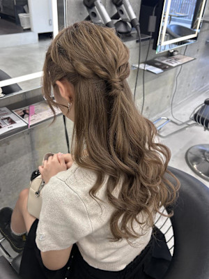 ハーフアップ/ヘアアレンジ/天神大名