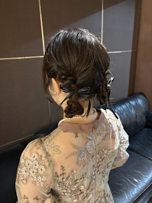 ツインお団子ヘア