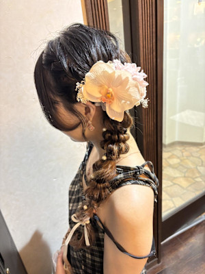 花火大会ヘアアレンジ