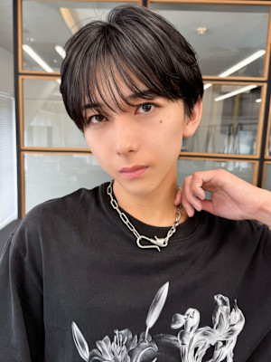 【メンズ縮毛矯正】束感◎モテる黒髪ショート
