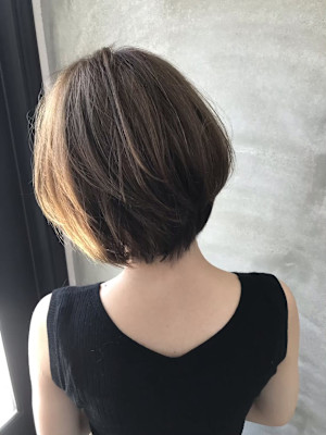 丸みボブ　