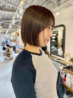 名古屋栄美容室　インナーカラーベージュ/ミニボブ/名古屋栄