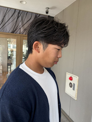 毛流れ　メンズショート