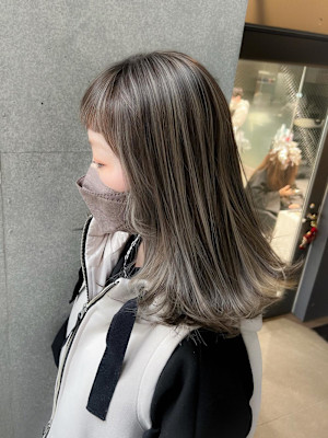 【藤沢】白髪ぼかし細めハイライト30代40代50代