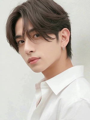 コンマヘアビジカジナチュラルセンターパート　カルマバング
