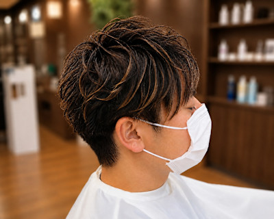 メンズ爽やかニュアンスパーマ