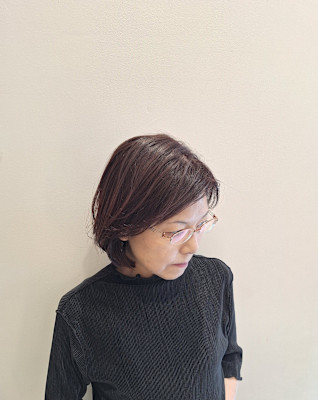 大人レイヤーボブスタイル