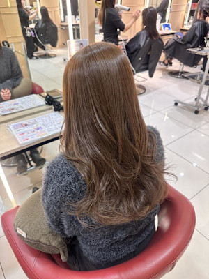 【伊勢原】赤み消し透明感カラー+グレージュオリーブカラー