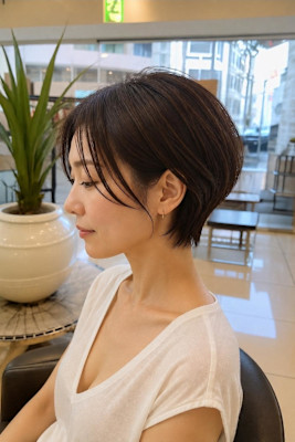 大人女性に大人気、上品なくびれショート