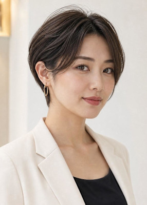 大人ショートヘアショートボブハンサムショート