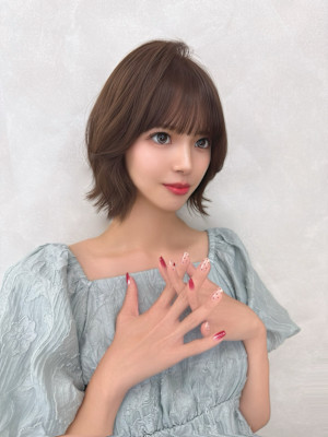 愛されミルクティーブラウン×韓国風くびれショート
